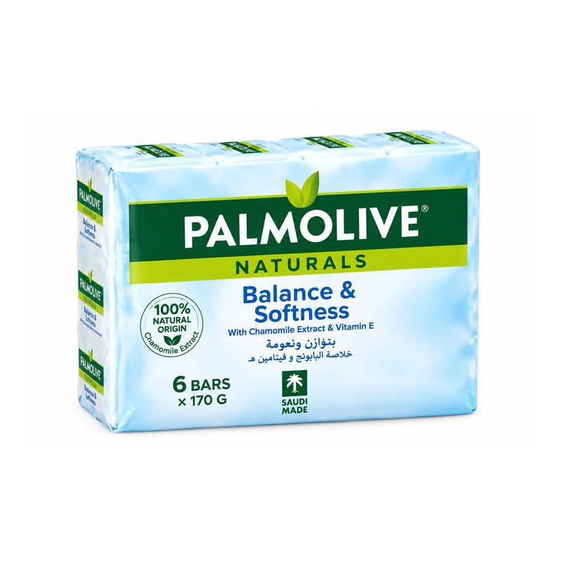 Palmolive Naturals Balance & Softness Soap 6 Bars × 170g