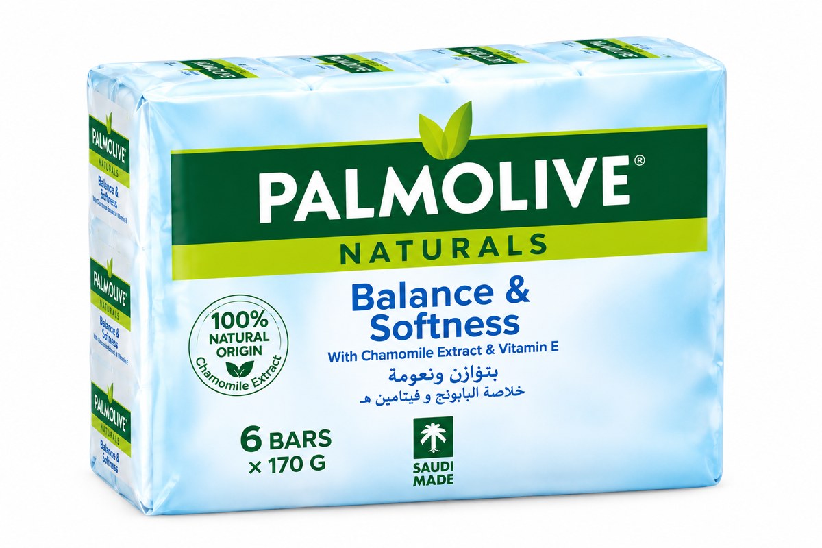 Palmolive Naturals Balance & Softness Soap 6 Bars × 170g